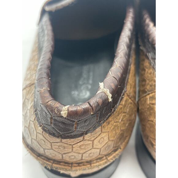 Cerruti Bespoke Leather Italy‎ Hexagon Pattern Loafers Dress Shoes Men’s 10.5 main image 5